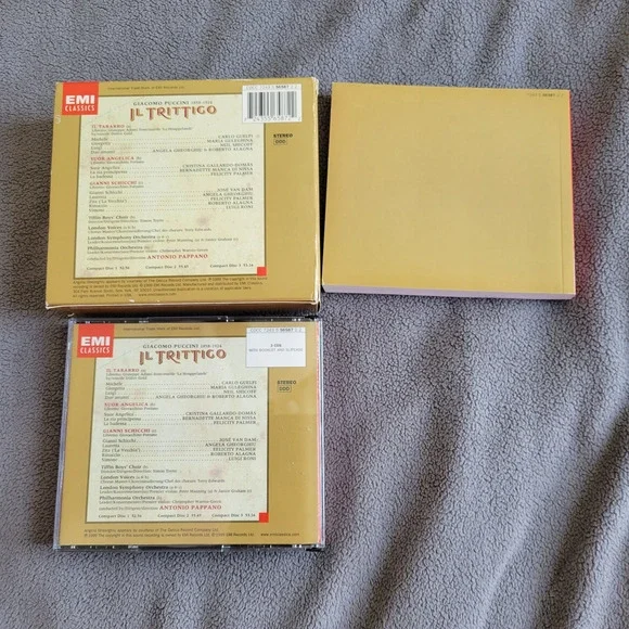 PUCCINI Il Trittico Il Tabarro Suor Angelica Gianni Schicchi London Symphony EMI - Picture 2 of 4